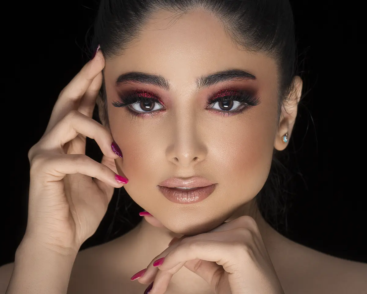 HD makeup artistry at Angel's Touch salon